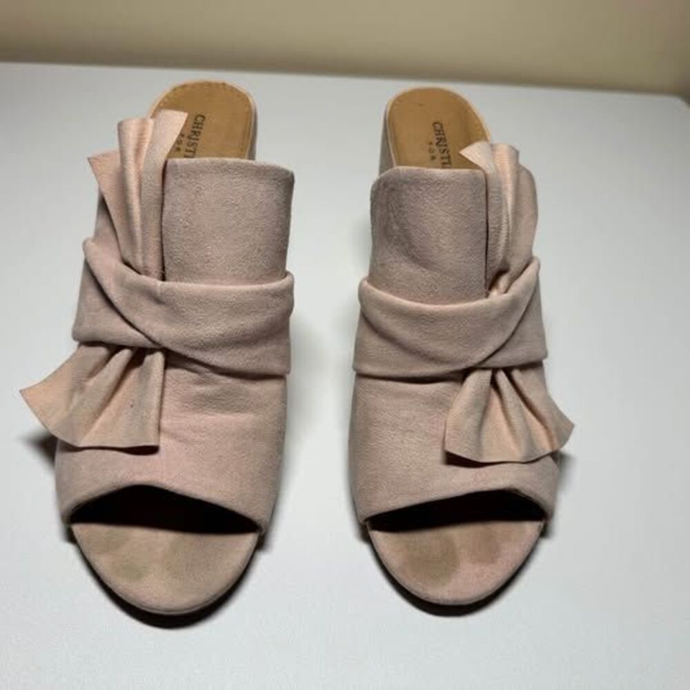 Christian Siriano Blush Pink Mule Heels